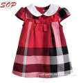 New Style Costumes For Kids Fancy Designs Baby Girls Red Plaid Dress